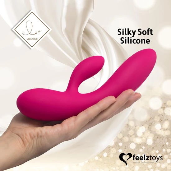 Beste Pirce ๐ FeelzToys Lea - Rabbit Vibrator - Roze ๐ - Afbeelding 4
