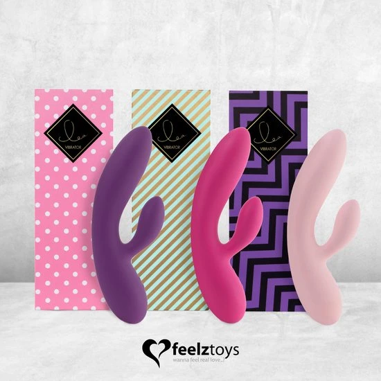 Beste Pirce ๐ FeelzToys Lea - Rabbit Vibrator - Roze ๐ - Afbeelding 7