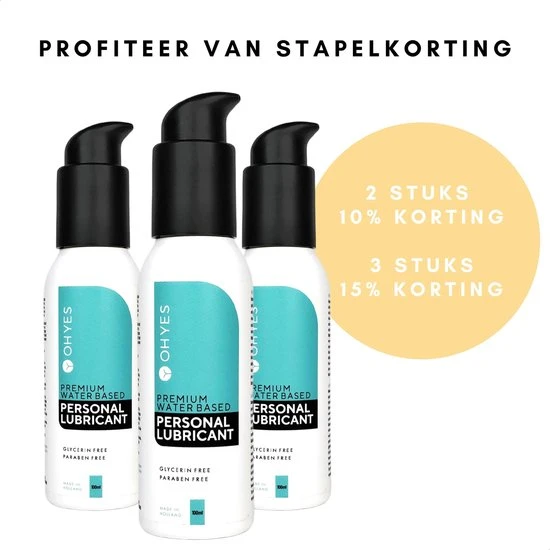 Hete verkoop π OHYES Glijmiddel Waterbasis - Glijmiddel Voor Vrouwen En Mannen - Parabenen & Glycerine Vrij - 100ml π - Afbeelding 6