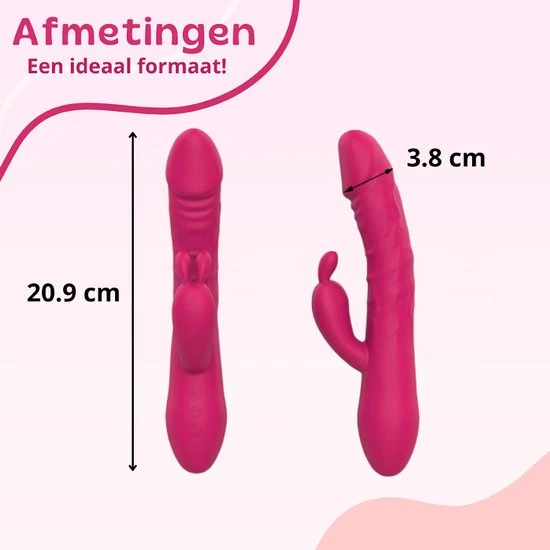 Beste Pirce π₯° Merkloos Pulsing Rabbit Tarzan Vibrator - Met Stotende Werking - Vibrators Voor Vrouwen - Fluisterstil & Huidvriendelijk π - Afbeelding 2