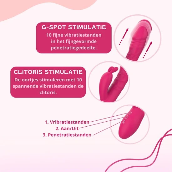 Beste Pirce π₯° Merkloos Pulsing Rabbit Tarzan Vibrator - Met Stotende Werking - Vibrators Voor Vrouwen - Fluisterstil & Huidvriendelijk π - Afbeelding 4