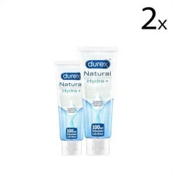 Nieuw 🎁 Durex Glijmiddel Natural - Hydraterend - 100% Natuurlijk - 100ml X2 🤩