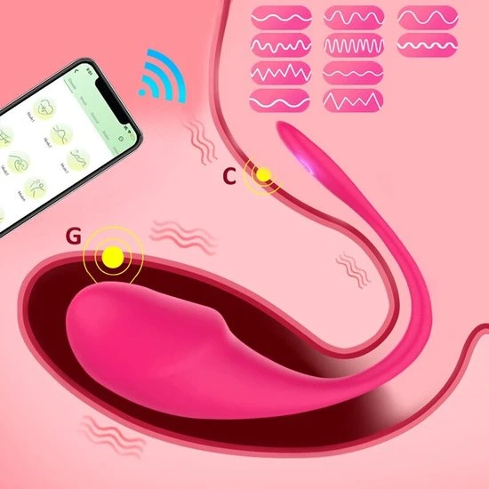 Korting ⭐ Thuys Afstand Bestuurbare Vibrator - 10 Tril Standen Bestuurbaar Via Telefoon App - Draadloze Bluetooth G Spot Dildo Vibrator Voor Vrouwen App Afstandsbediening Dragen Vibrerende - Speelgoed Voor Volwassenen - Sex Toy ❤️ - Afbeelding 2