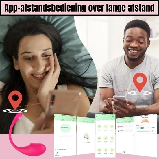 Korting ⭐ Thuys Afstand Bestuurbare Vibrator - 10 Tril Standen Bestuurbaar Via Telefoon App - Draadloze Bluetooth G Spot Dildo Vibrator Voor Vrouwen App Afstandsbediening Dragen Vibrerende - Speelgoed Voor Volwassenen - Sex Toy ❤️ - Afbeelding 5
