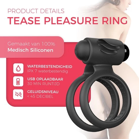 Top 10 𧨠Quick Relief Tease Pleasure Official Cockring - Penis Ring - Siliconen - Penis Ring - Seksspeeltje Voor Koppels - Siliconen - Sex Toys Voor Mannen - Cock Ring π - Afbeelding 4