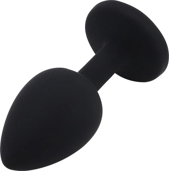 Nieuw π Banoch - Buttplug Penumbra Red Small Siliconen Buttplug Zwart - Diamant Steen - Rood π - Afbeelding 3