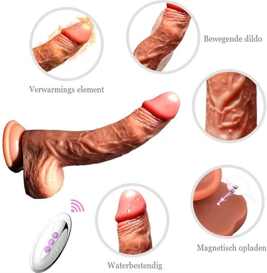 Kopen 𧨠TipsToys Roterende Dildo Vibrator Voor Gspot - Verwarming En Afstandsbediening π - Afbeelding 8