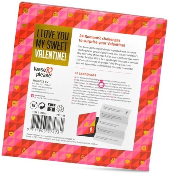 Beste Verkoop π Tease & Please Valentine Advent Calendar - Erotisch Bordspel π - Afbeelding 12