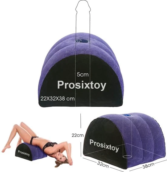 Beste deal 👍 Best2uNL Sex Kussen Lendenkussen Seksspeelgoed Met Gat Voor Paren Seks, Vrouwen, G-spot, Positiekussen, Multifunctioneel Opblaasbaar Kussen, Seksspeelgoed 🤩 - Afbeelding 2