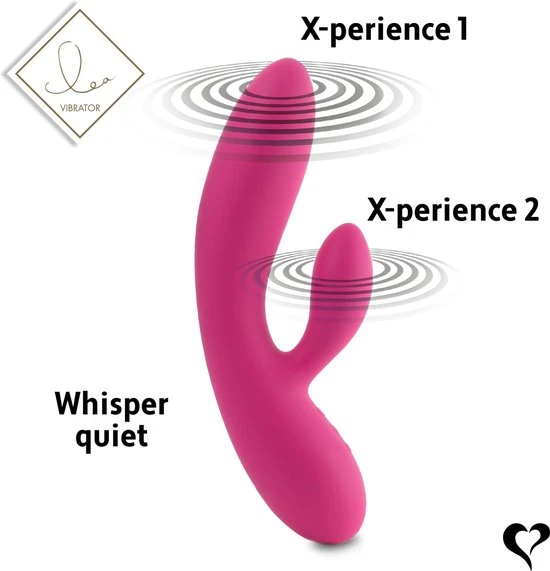Beste Pirce ๐ FeelzToys Lea - Rabbit Vibrator - Roze ๐ - Afbeelding 6