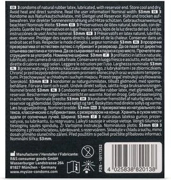 Top 10 π My.Size Condooms Maat 53 -10 Stuks 𧨠- Afbeelding 13