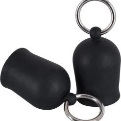 Goedkoopste 😀 LOUZIR Siliconen Tepel Zuigers Met O-ringen Voor Sensuele Borsten Zwart ❤️