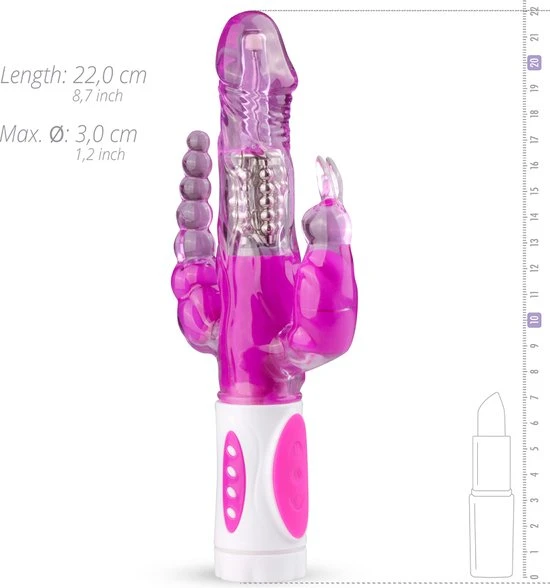 Top 10 👍 EasyToys Raving Rabbit Vibrator - Paars ⌛ - Afbeelding 18