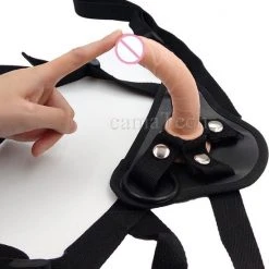 Gloednieuw ⌛ WiseGoods - Voorbind Dildo - Strap On Set Met Dildo - Dildo - Strap On Harnas - Seksspeeltje - Sex Toy - Vrouwen / Mannen - 12CM 😉