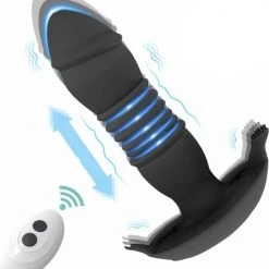 Promo 🥰 GAVURY BLACK INTENSE BUTT PLUG - Mannen En Vrouwen - Vibrerend En Stotend - 7 Vibratie Standen - Zwarte Siliconen Buttplug - Clitoris En Prostaat Stimulator - Sex Orgasme - Thrusting Dildo - Anale Seksspeeltjes - G-spot Vibrator - Gay En Hetero 🧨