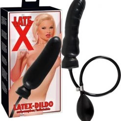 Goedkoopste 🛒 The Latex Collection LateX Opblaasbare Latex Dildo Voor Een Zeer Strak Strekkend Gevoel 20 Cm Zwart 🎁