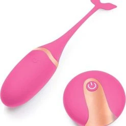 Aanbiedingen 🔥 Dlicious - Waterproof Vibrerend Eitje - Sensationeel Gevoel - 10 Trilstanden - Met Afstandsbediening - Draadloos - Roze – Goud – Seks Toys - Vibrator 🤩