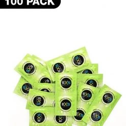 Hete verkoop 👏 EXS Condooms Exs Ribbet & Dotted Condooms – Condooms Met Ribbel En Nopjes – 100 Stuks 🧨