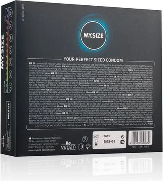 Top 10 π My.Size Condooms Maat 53 -10 Stuks 𧨠- Afbeelding 7