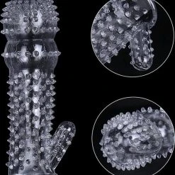 Groothandel 🧨 LOUZIR Herbruikbare Siliconen Condoom- Extension Sleeve Penis- Rekbaar Transparant 🤩