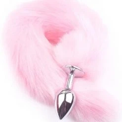 Korting ✔️ Daily Joy Buttplug Staart Vossenstaart Tail Buttplug Butt Plug 40cm Roze 😍