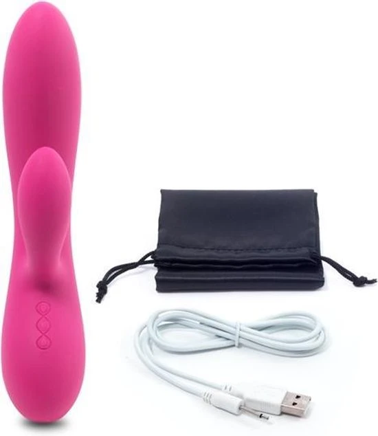 Beste Pirce ๐ FeelzToys Lea - Rabbit Vibrator - Roze ๐ - Afbeelding 22