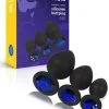 Korting ⭐ OHYES Siliconen Buttplugs Voor Mannen En Vrouwen - Buttplug Set 3-Delig - Anal & Butt Plug - Blauw 🎉