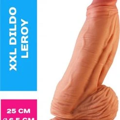 Aanbiedingen 🔔 Lusty XXL Dildo - Leroy - 25 X 6.5 Cm - Extra Dikke Realistische Dildo - Met Zuignap - Natuurlijke Dildo 🎁