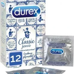 Korting ⌛ Durex Condooms Classic 👖 Jeans - Extra Glijmiddel - 12 Stuks 🛒