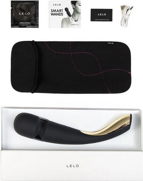 Goedkoop 🌟 LELO SMART WAND 2 Large, Handmatig Black Massageapparaat Voor Het Hele Lichaam, Diepe Spiermassage Met 10 Trilstanden ❤️ - Afbeelding 5