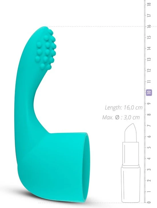 Goedkoop ⌛ MyMagicWand G-Spot/Prostaat Opzetstuk - Turquoise ⌛ - Afbeelding 6