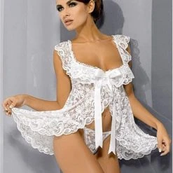 Beste recensies van 🔔 Voordeelspeeltjes Erotische Nachtjurkje Babydoll Kant Wit - Mooi Design - Hoogwaardige Kwaliteit - Sexy Kanten Jurkje - Lingerie Erotisch Jurk - Lingerie Body Sexy - Uitdagend Voor Mannen En Vrouwen - Erotische Kleding - Sexy Kousen Erotisch - Sexy Lingerie Setje 👏