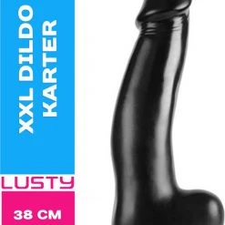 Groothandel 🤩 Lusty Mega XXL Dildo Karter - 38 X 8 Cm - Enorme Dildo - Met Zuignap - Met Balzak - Sex Toy - Seksspeeltjes - Anaal Toy - Anal Toys ✨