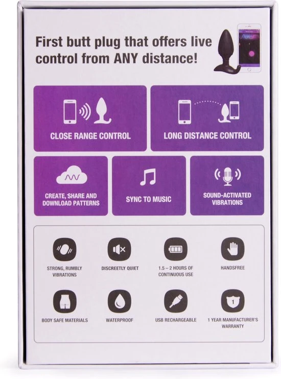 Nieuw π Lovense Hush - Buttplug - 44 Mm - Zwart π - Afbeelding 9