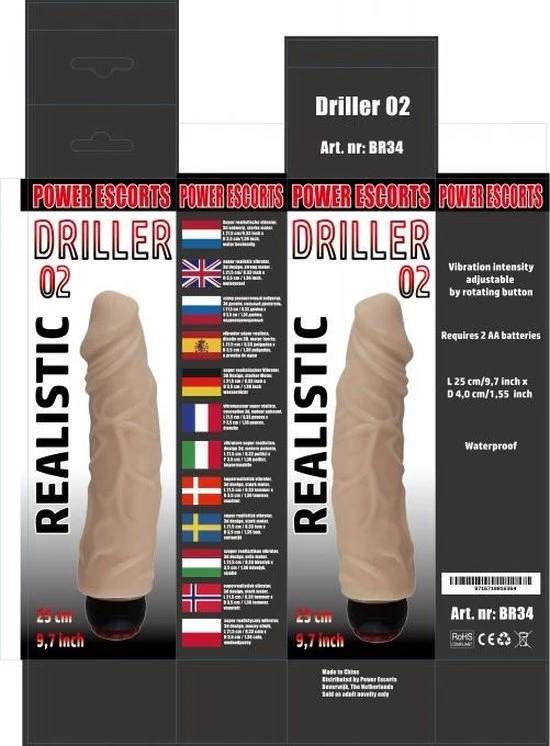 Groothandel ???? Power Escorts - Driller02 - Dikke Vette Realistische Vibrator - Dildo Vibrator - Vibrator Voor Vrouwen - Vibrator Vrouw - Anaal Vibrator - Gspot Vibrator - 25 Cm - Vette Dikte 4 Cm - BR34 - Heerlijk Realistische Penis - Gave Cadeaubox - Beige ???? 3 Groothandel ???? Power Escorts - Driller02 - Dikke Vette Realistische Vibrator - Dildo Vibrator - Vibrator Voor Vrouwen - Vibrator Vrouw - Anaal Vibrator - Gspot Vibrator - 25 Cm - Vette Dikte 4 Cm - BR34 - Heerlijk Realistische Penis - Gave Cadeaubox - Beige ???? - Afbeelding 3