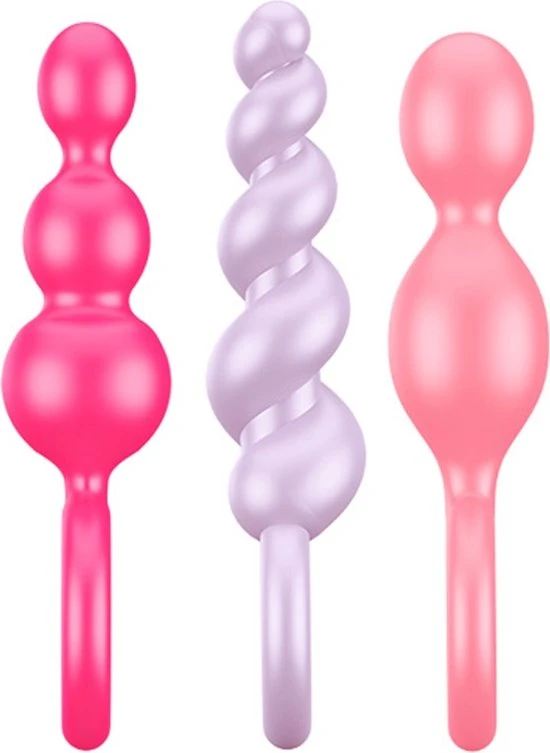 Goedkoopste ✔️ Satisfyer - Booty Call - Anale Kralen - 3 Stuks - Roze - Perzik - Lila 🔔 - Afbeelding 6