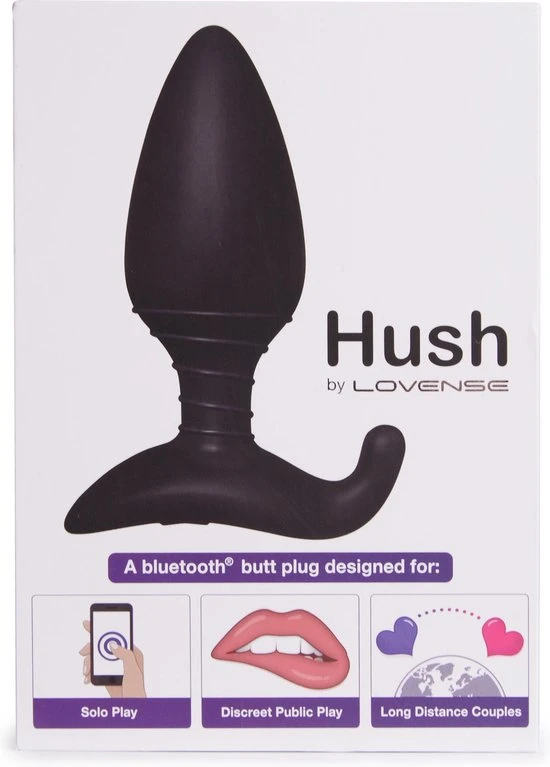 Nieuw π Lovense Hush - Buttplug - 44 Mm - Zwart π - Afbeelding 5