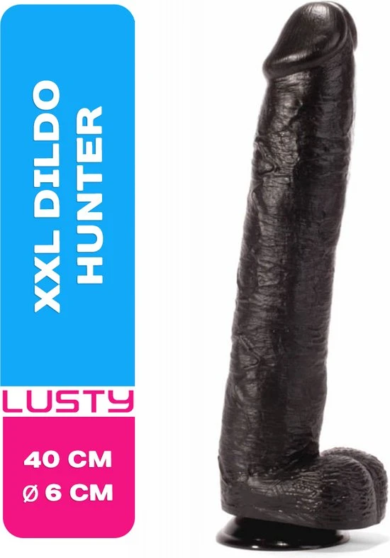 Top 10 π€© Lusty XXL Dildo Hunter - 40 Cm X 6.5 Cm - Extreem Grote Dildo - Met Balzak En Zuignap - Mega Dildo - Anaal Dildo - Sex Toy - Seksspeeltjes π