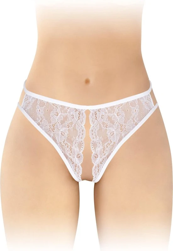 Coupon 𧨠Your Fashion Secret Fashion Secret Victoria - Erotische String - Open Kruis - Wit - One Size π